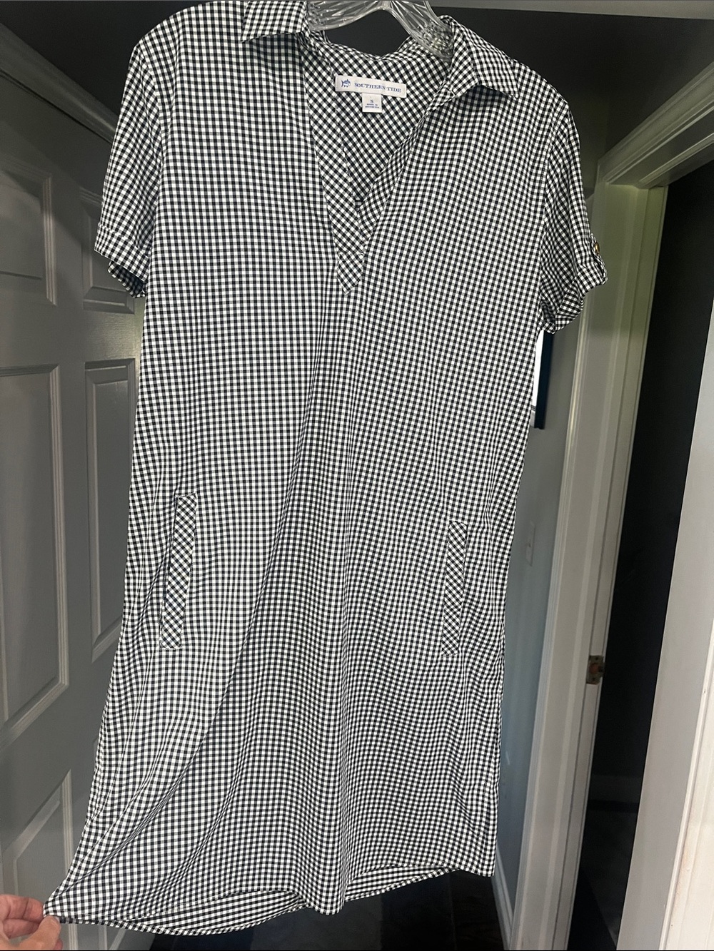 Southern Tide checkered dress-Size Small